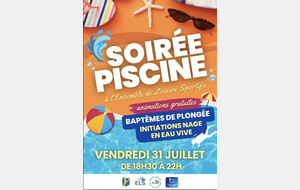 Soirée PISCINE ISSOUDUN