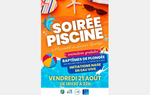 Soirée Piscine - Baptêmes de plongée